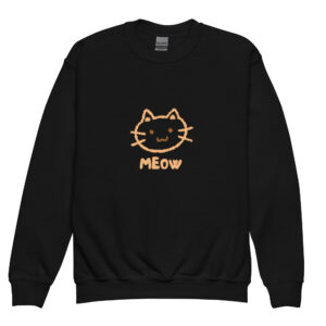 Youth crewneck sweatshirt "Meow"