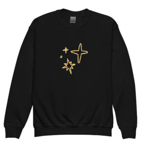 Youth crewneck sweatshirt "Golden Glow"