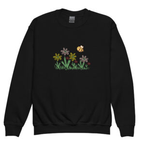 Youth crewneck sweatshirt "Bloom Buzz"