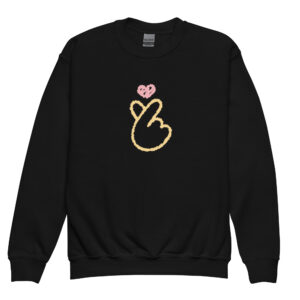 Youth crewneck sweatshirt "Heart Gesture"