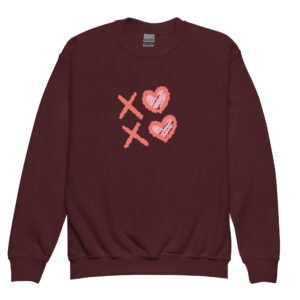 Youth crewneck sweatshirt “XO Dreams”