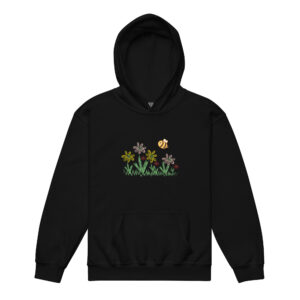 Youth heavy blend hoodie "Bloom Buzz"