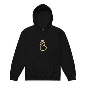 Youth heavy blend hoodie "Heart Gesture"