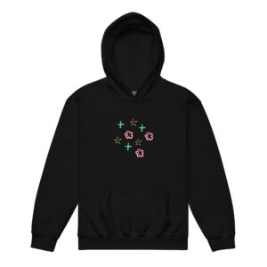 Youth heavy blend hoodie "Petal Glow"