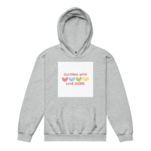 Youth heavy blend hoodie  "Clothing with love inside"
