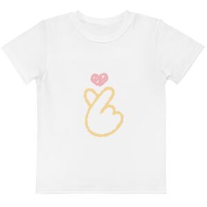 Kids cotton crew neck t-shirt "Sweet Signal"