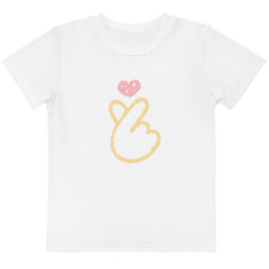 Kids cotton crew neck t-shirt "Sweet Signal"