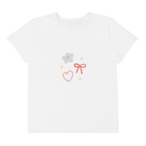 Youth cotton crew neck t-shirt "Soft Doodles"