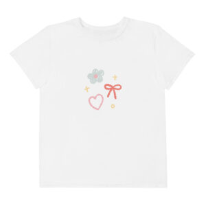 Youth cotton crew neck t-shirt "Soft Doodles"